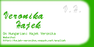 veronika hajek business card